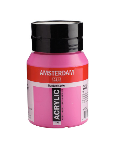 ACRYLIC - PERMANENT RED VIOLET LIGHT ( 577 ) - 500ml - AMSTERDAM