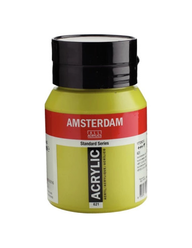 ACRYLIC - OLIVE GREEN LIGHT ( 621 ) - 500ml - AMSTERDAM