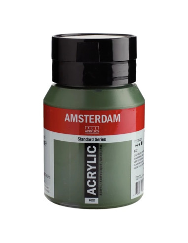 ACRYLIC - OLIVE GREEN DEEP ( 622 ) - 500ml - AMSTERDAM