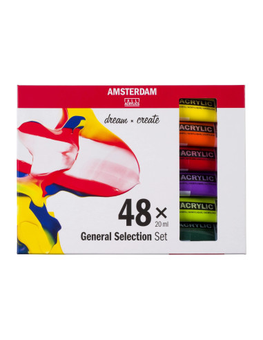 ACRYLIC SET - 48 COLOURS - 20ml - TALENS