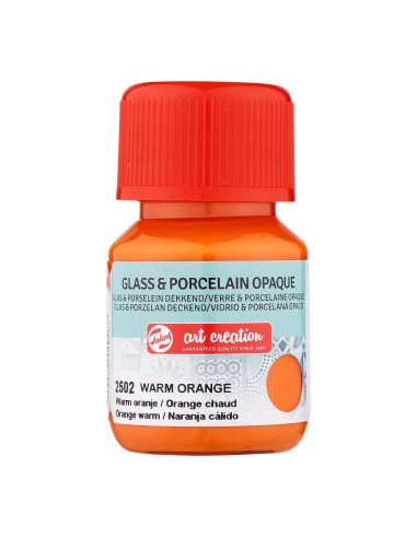 COLOR FOR GLASS & PORCELAIN - WARM ORANGE - 30ml - TALENS