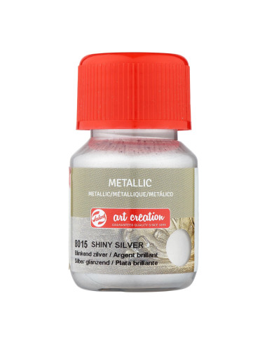 METALLIC ACRYLIC - SHINY SILVER - 30ml - ART CREATION