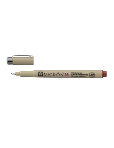 MICRON 08 MARKER - BROWN - 0.5mm - SAKURA