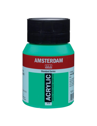 ACRYLIC - EMERALD GREEN ( 615 ) - 500ml - AMSTERDAM