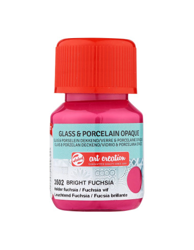 COLOR FOR GLASS & PORCELAIN - BRIGHT FUCHSIA - 30ml - TALENS