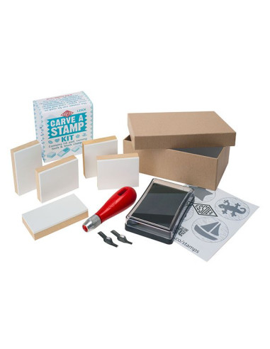 ENGRAVING SET FOR BEGINNERS - CARVE A STAMP KIT - ESSDEE