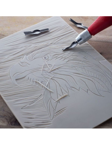 SOFTCUT ENGRAVING LINOLEUM - 15x10.5cm - 3mm - ESSDEE