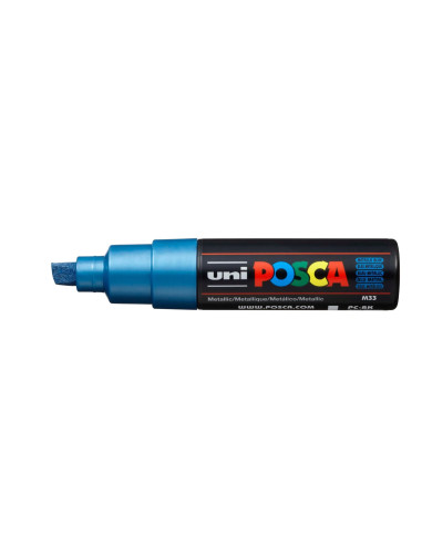 POSCA MARKER - METALLIC BLUE - 8K (8mm) - UNI - BALL