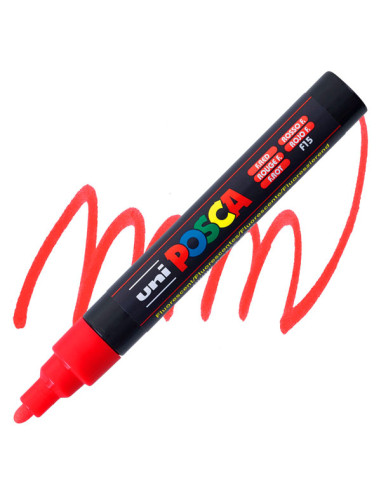 POSCA MARKER - FLUO RED - 5M (1.8 - 2.5mm) - UNI - BALL