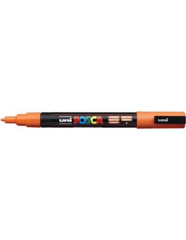 POSCA MARKER - BRIGHT ORANGE - 3M (0.9 - 1.3mm) - UNI - BALL