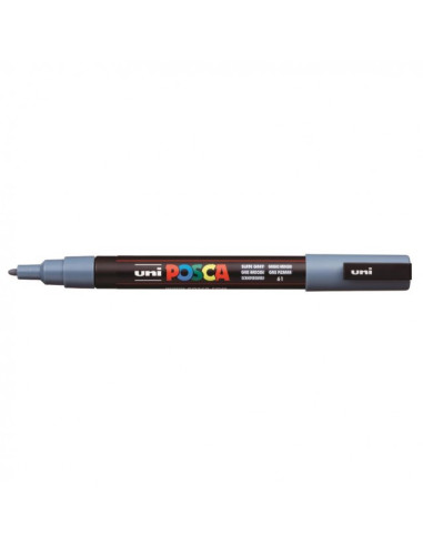 POSCA MARKER - SLATE GREY - 3M (0.9 - 1.3mm) - UNI - BALL