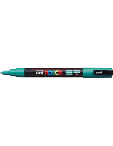 POSCA MARKER - EMERALD GREEN - 3M (0.9 - 1.3mm) - UNI - BALL