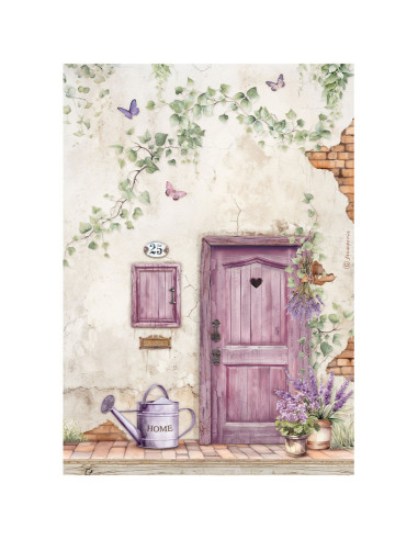 RICE PAPER - LAVENDER DOOR - 21x29.7cm (Α4) - STAMPERIA