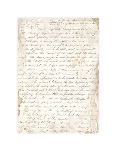 RICE PAPER - HANDMADE LETTER - 21x29.7cm (Α4) - STAMPERIA