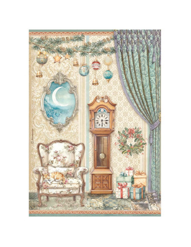 RICE PAPER - THE NUTCRACKER PENDULUM CLOCK & CHAIR - 21x29.7cm (Α4) - STAMPERIA