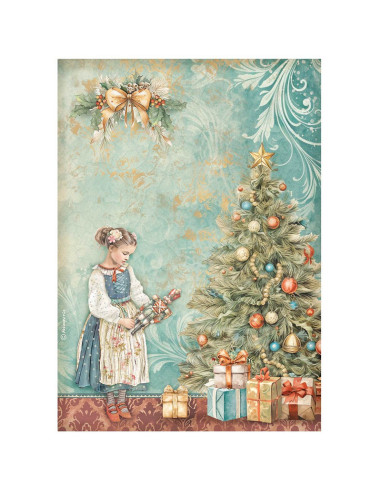 RICE PAPER - THE NUTCRACKER CHRISTMAS TREE - 21x29.7cm (Α4) - STAMPERIA