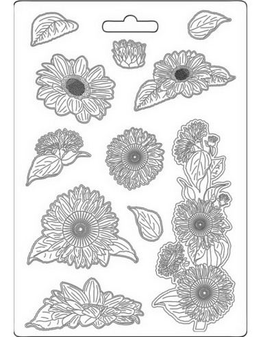 FLEXIBLE MOULD - SUNFLOWER ART - A4 - STAMPERIA