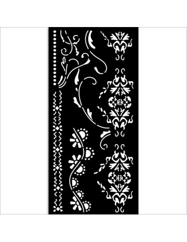 STENCIL - OLD LACE BORDERS - 12x25cm - STAMPERIA