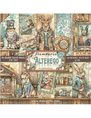 ALBUM SCRAPBOOKING - ALTEREGO - 30.5x30.5cm - STAMPERIA