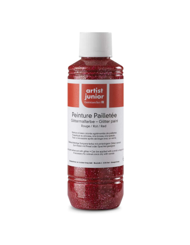 TEMPERA GLITTER - RED - 250ml - GERSTAECKER