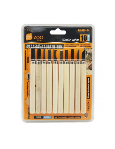 WOOD CARVING TOOL SET - 13.5cm - 10pcs