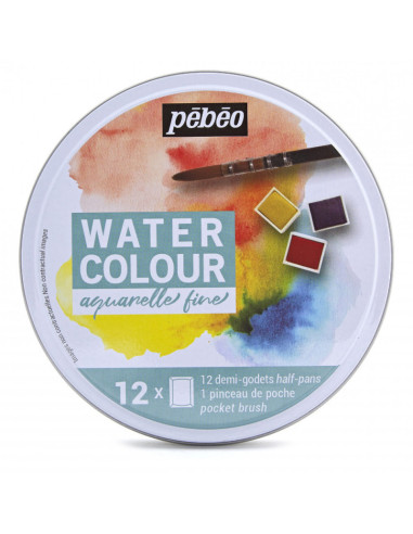 WATERCOLOR SET - 12pcs - FINE - PEBEO