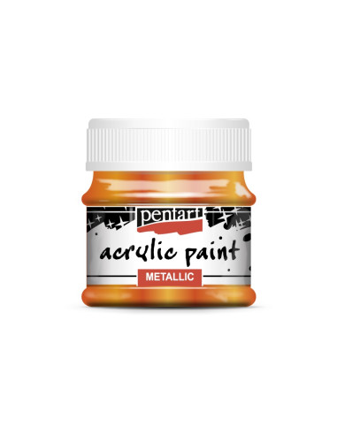 ACRYLIC GLOSSY - METALLIC ORANGE - 50ml - PENTART