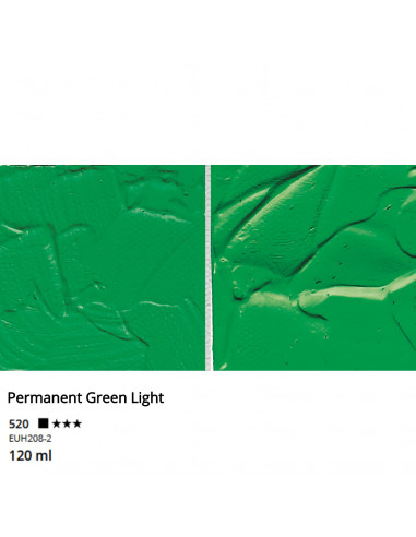 ACRYLIC - PERMANENT GREEN LIGHT - 120ml - I LOVE ART