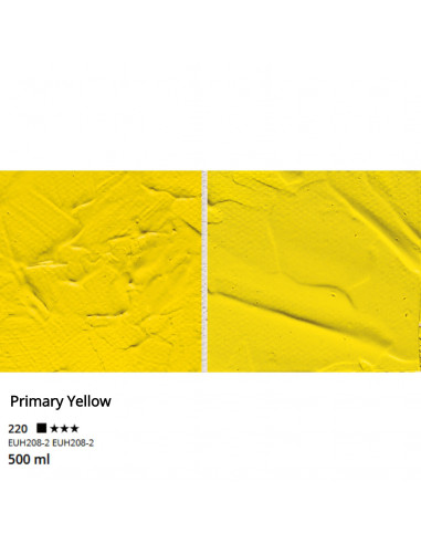 ACRYLIC - PRIMARY YELLOW - 500ml - I LOVE ART