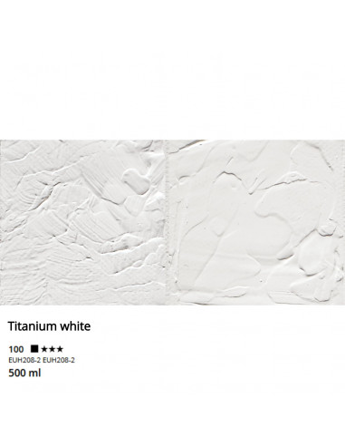 ACRYLIC - TITANIUM WHITE - 500ml - I LOVE ART