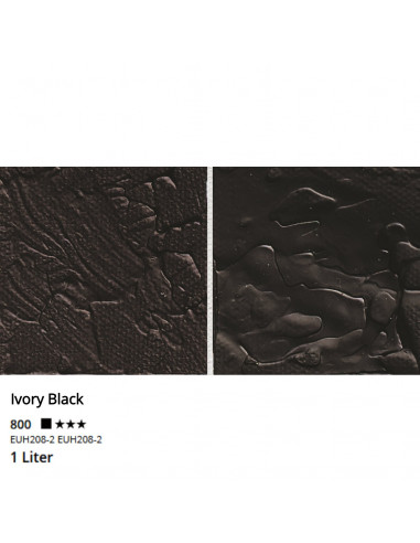ACRYLIC - IVORY BLACK - 500ml - I LOVE ART