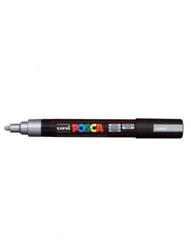 POSCA MARKER - SILVER - 5M (1.8 - 2.5mm) - UNI - BALL