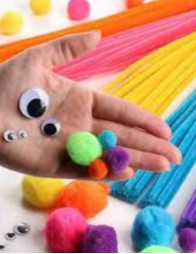 POM POM - PIPE CLEANERS - MOVING EYES